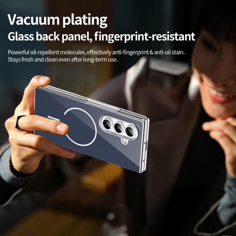 For Galaxy Z Fold4 Integrated Glass Scratch Resistant Magnetic Phone Case