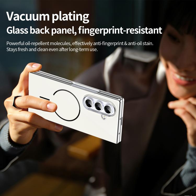 For Galaxy Z Fold4 Integrated Glass Scratch Resistant Magnetic Phone Case