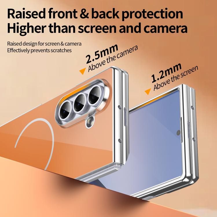 For Galaxy Z Fold5 Integrated Glass Scratch Resistant Magnetic Phone Case