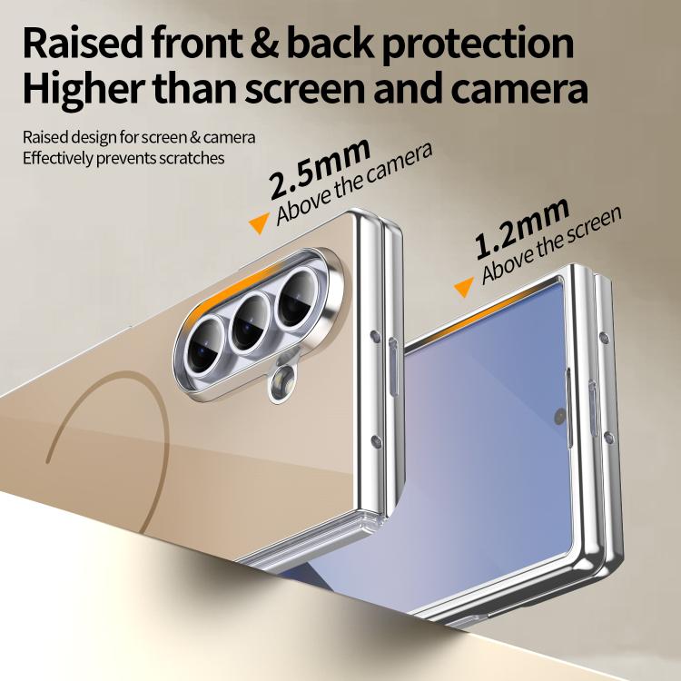 For Galaxy Z Fold5 Integrated Glass Scratch Resistant Magnetic Phone Case