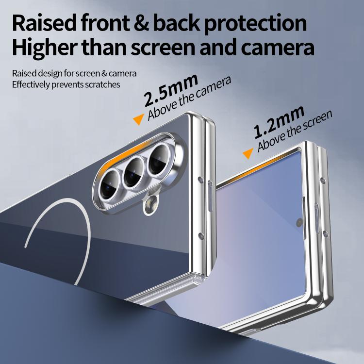 For Galaxy Z Fold5 Integrated Glass Scratch Resistant Magnetic Phone Case
