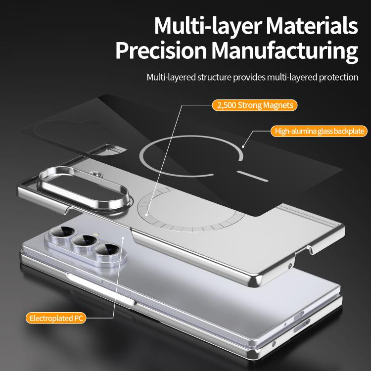 For Galaxy Z Fold6 Integrated Glass Scratch Resistant Magnetic Phone Case