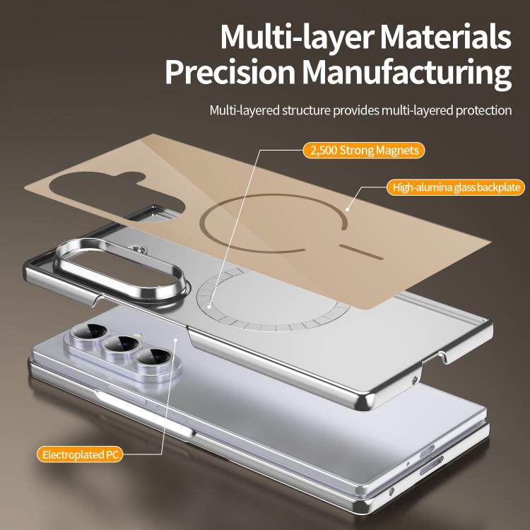For Galaxy Z Fold6 Integrated Glass Scratch Resistant Magnetic Phone Case