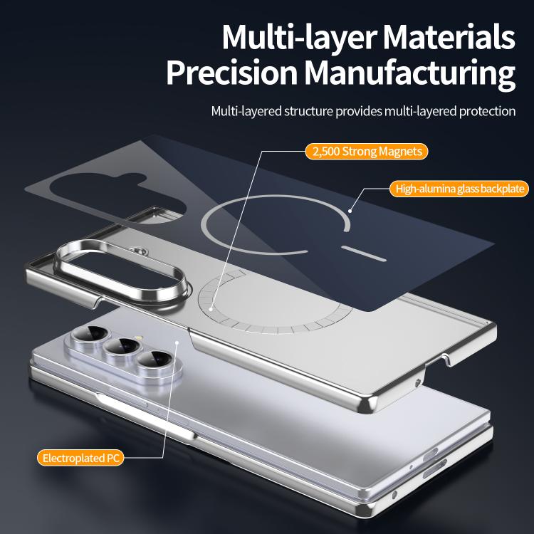 For Galaxy Z Fold6 Integrated Glass Scratch Resistant Magnetic Phone Case