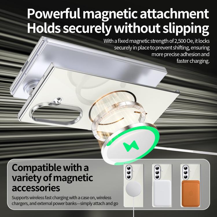 For Galaxy Z Fold6 Integrated Glass Scratch Resistant Magnetic Phone Case
