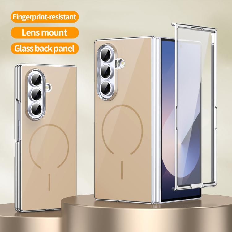 For Galaxy Z Fold7 5G Integrated Glass Scratch Resistant Magnetic Phone Case