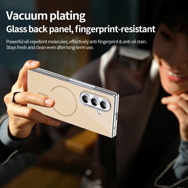 For Galaxy Z Fold7 5G Integrated Glass Scratch Resistant Magnetic Phone Case