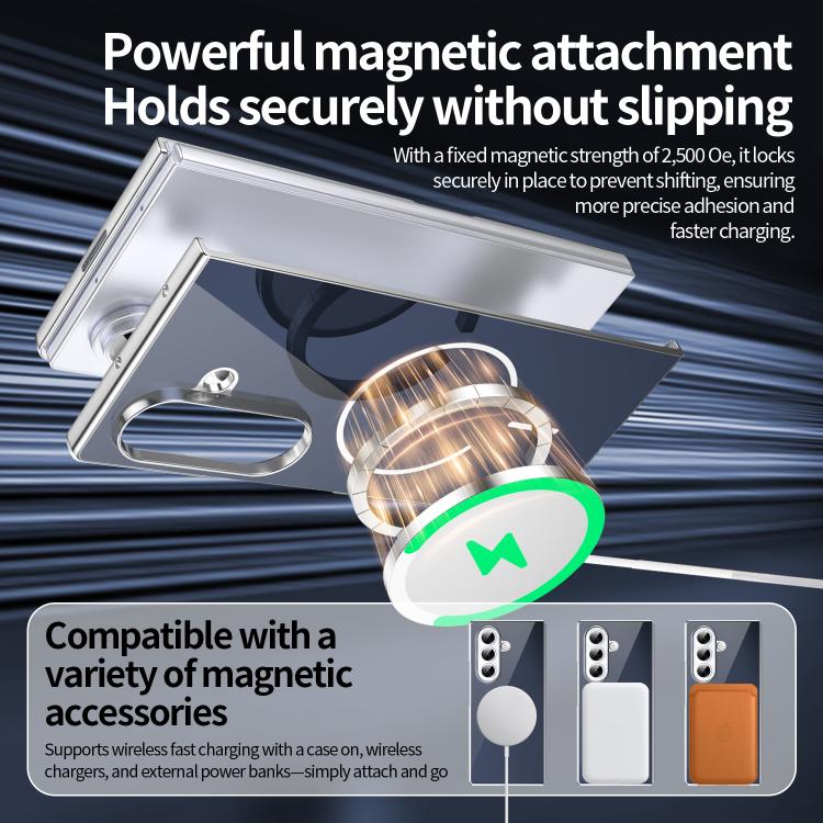 For Galaxy Z Fold7 5G Integrated Glass Scratch Resistant Magnetic Phone Case