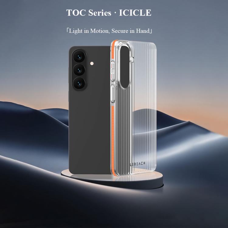 For Galaxy S26 5G LeReach TOC Icicle Series Ice Mist Double-Sided Non-Slip Phone Case