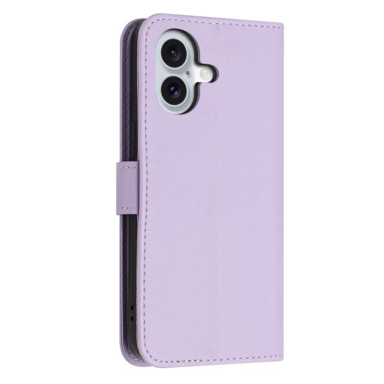 For iPhone 16 Plus Glitter Butterfly Zipper Vegan Leather Phone Case with Wrist Strap