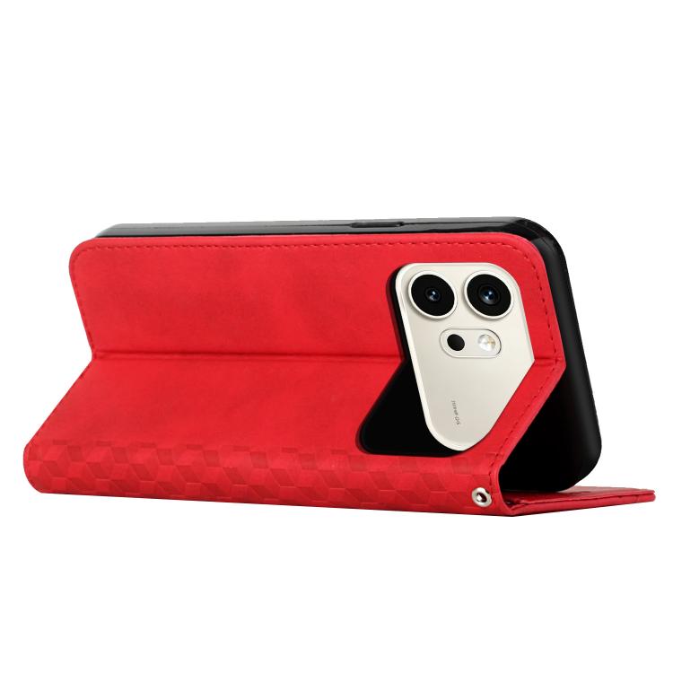 For Honor 600 / 600 Pro Global Diamond Splicing Skin Feel Magnetic Leather Phone Case