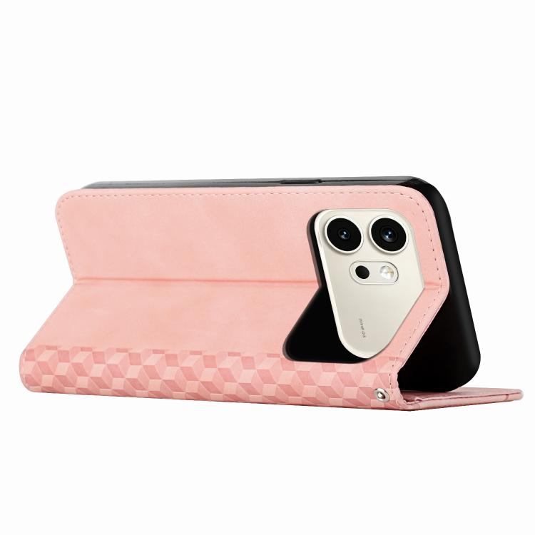 For Honor 600 / 600 Pro Global Diamond Splicing Skin Feel Magnetic Leather Phone Case