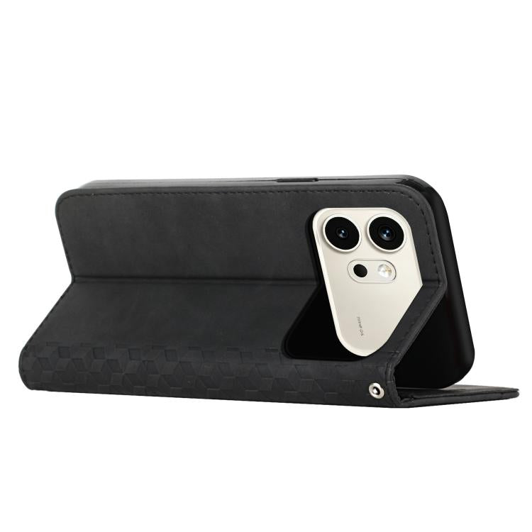 For Honor 600 / 600 Pro Global Diamond Splicing Skin Feel Magnetic Leather Phone Case