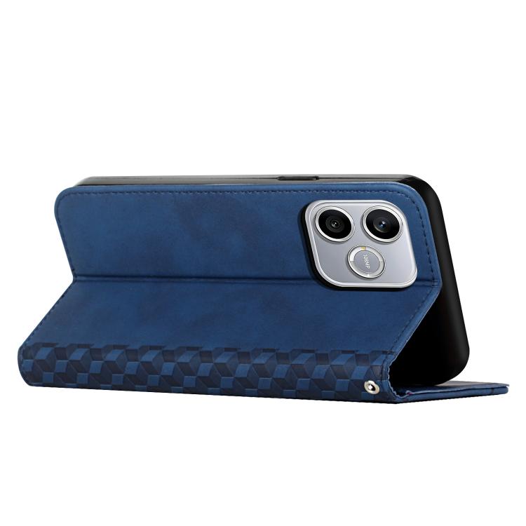 For Honor 600 Lite Global Diamond Splicing Skin Feel Magnetic Leather Phone Case
