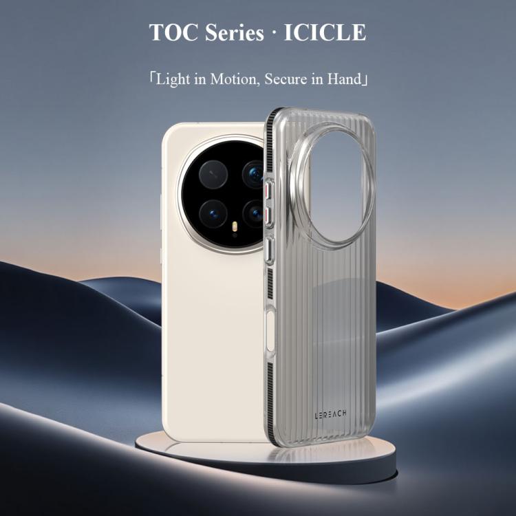 For Honor Magic8 Pro LeReach TOC Icicle Series Ice Mist Double-Sided Non-Slip Phone Case