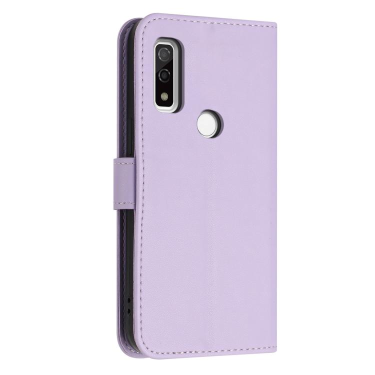 For Fujitsu Arrows WE F-51B Glitter Butterfly Zipper Vegan Leather Phone Case with Wrist Strap