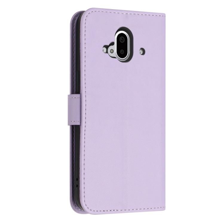 For Fujitsu Arrows F-52B Glitter Butterfly Zipper Vegan Leather Phone Case with Wrist Strap