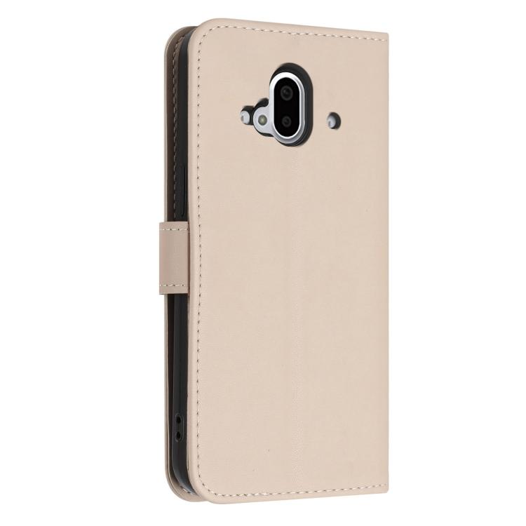 For Fujitsu Arrows F-52B Glitter Butterfly Zipper Vegan Leather Phone Case with Wrist Strap