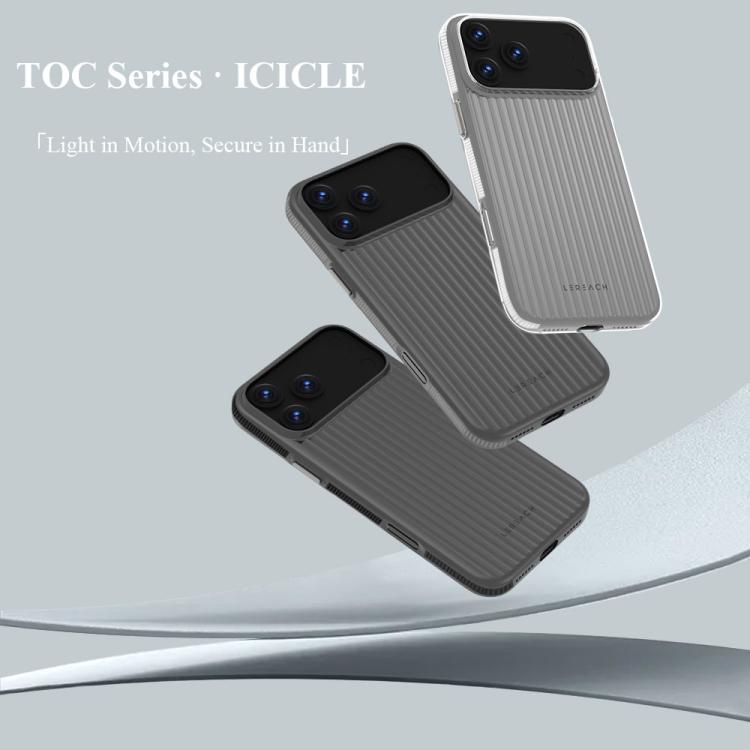 For iPhone 17 Pro LeReach TOC Icicle Series Ice Mist Double-Sided Non-Slip Phone Case