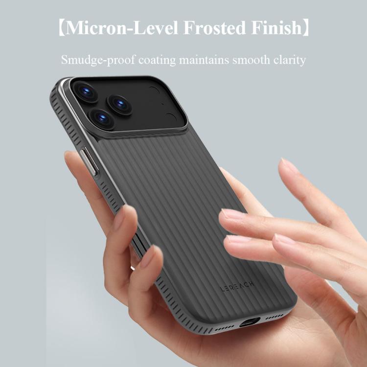 For iPhone 17 Pro LeReach TOC Icicle Series Ice Mist Double-Sided Non-Slip Phone Case