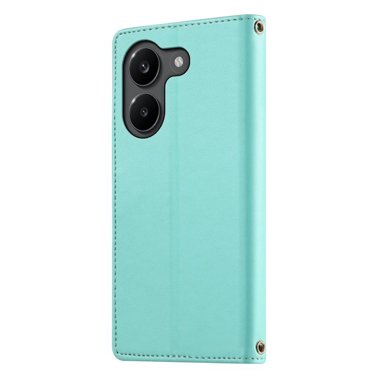 For Xiaomi Poco X8 Pro 5G / Redmi Turbo 5 5G Cute Cats Magnetic Closure Vegan Leather Phone Case with Strap