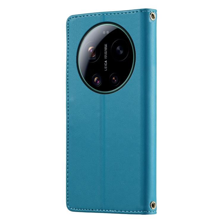 For Xiaomi 17 Ultra Cute Cats Magnetic Closure Vegan Leather Phone Case with Strap