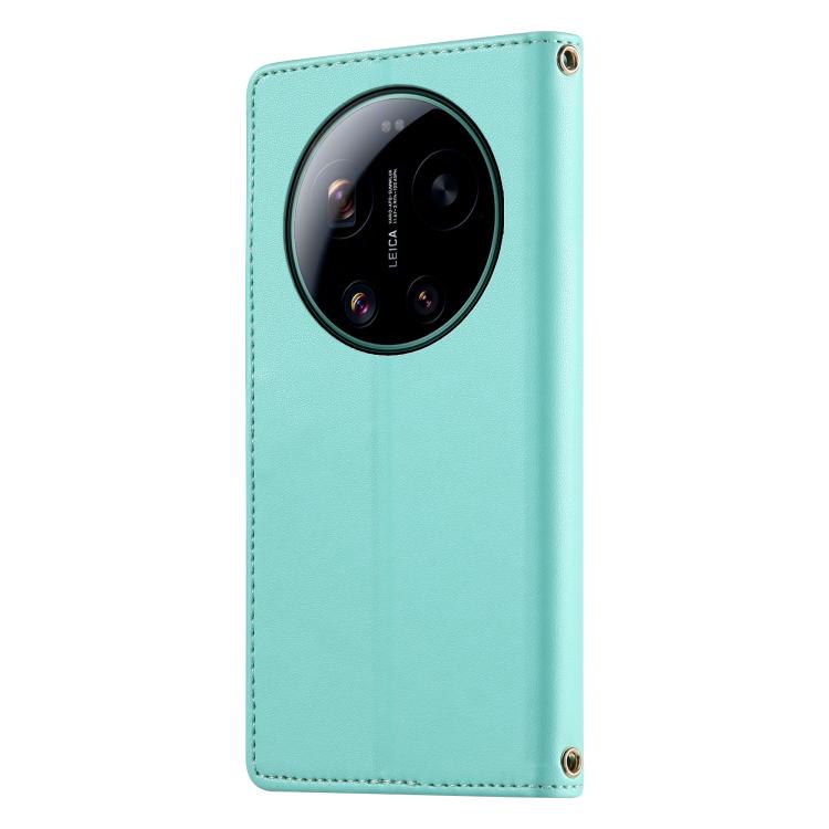 For Xiaomi 17 Ultra Cute Cats Magnetic Closure Vegan Leather Phone Case with Strap