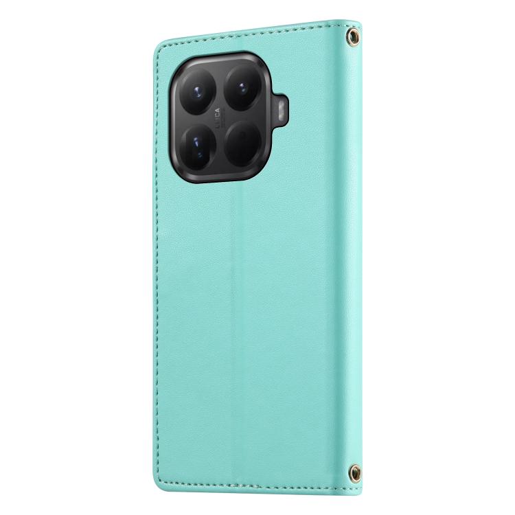 For Xiaomi 15T Pro 5G Cute Cats Magnetic Closure Vegan Leather Phone Case with Strap