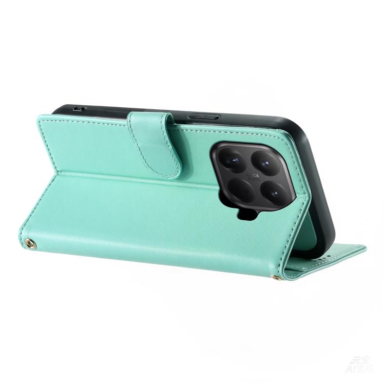 For Xiaomi 15T Pro 5G Cute Cats Magnetic Closure Vegan Leather Phone Case with Strap