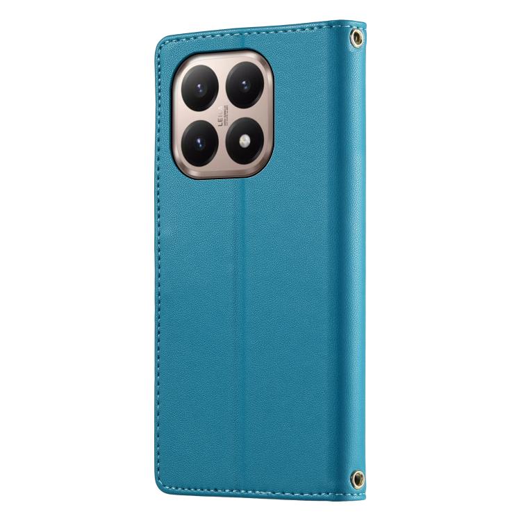 For Xiaomi 15T 5G Cute Cats Magnetic Closure Vegan Leather Phone Case with Strap