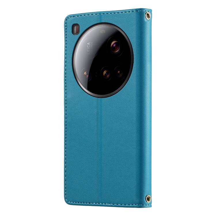 For Xiaomi 15 Ultra Cute Cats Magnetic Closure Vegan Leather Phone Case with Strap