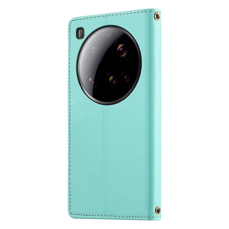 For Xiaomi 15 Ultra Cute Cats Magnetic Closure Vegan Leather Phone Case with Strap