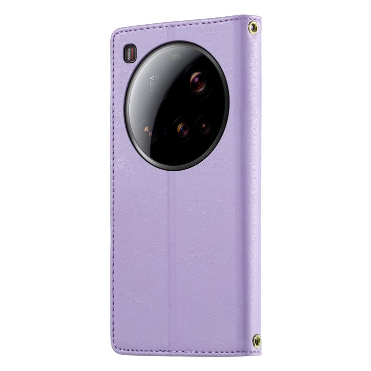For Xiaomi 15 Ultra Cute Cats Magnetic Closure Vegan Leather Phone Case with Strap