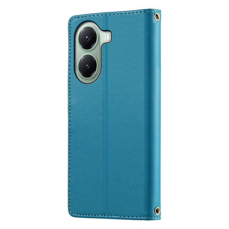 For Xiaomi Poco X7 Pro / Redmi Turbo 4 Cute Cats Magnetic Closure Vegan Leather Phone Case with Strap