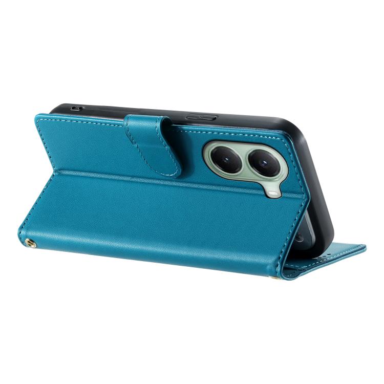 For Xiaomi Poco X7 Pro / Redmi Turbo 4 Cute Cats Magnetic Closure Vegan Leather Phone Case with Strap
