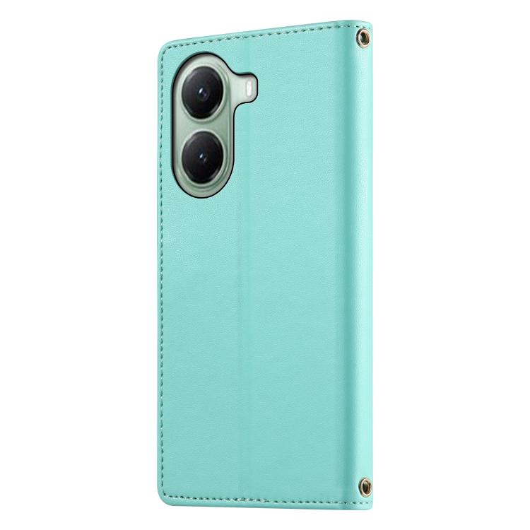 For Xiaomi Poco X7 Pro / Redmi Turbo 4 Cute Cats Magnetic Closure Vegan Leather Phone Case with Strap