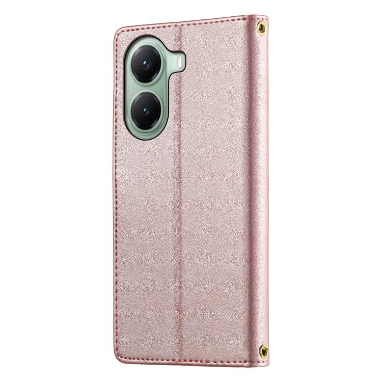 For Xiaomi Poco X7 Pro / Redmi Turbo 4 Cute Cats Magnetic Closure Vegan Leather Phone Case with Strap