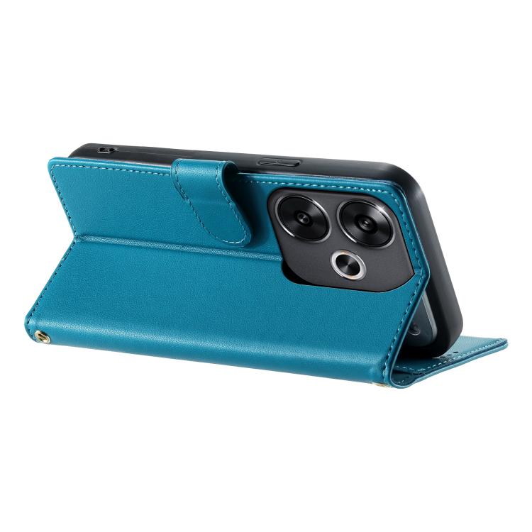 For Xiaomi Poco F6 / Redmi Turbo 3 Cute Cats Magnetic Closure Vegan Leather Phone Case with Strap