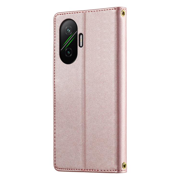 For Xiaomi Poco F7 / Redmi Turbo 4 Pro Cute Cats Magnetic Closure Vegan Leather Phone Case with Strap