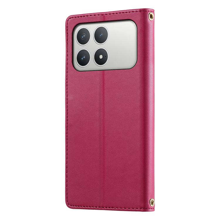 For Xiaomi Poco F8 Pro / Redmi K90 Cute Cats Magnetic Closure Vegan Leather Phone Case with Strap