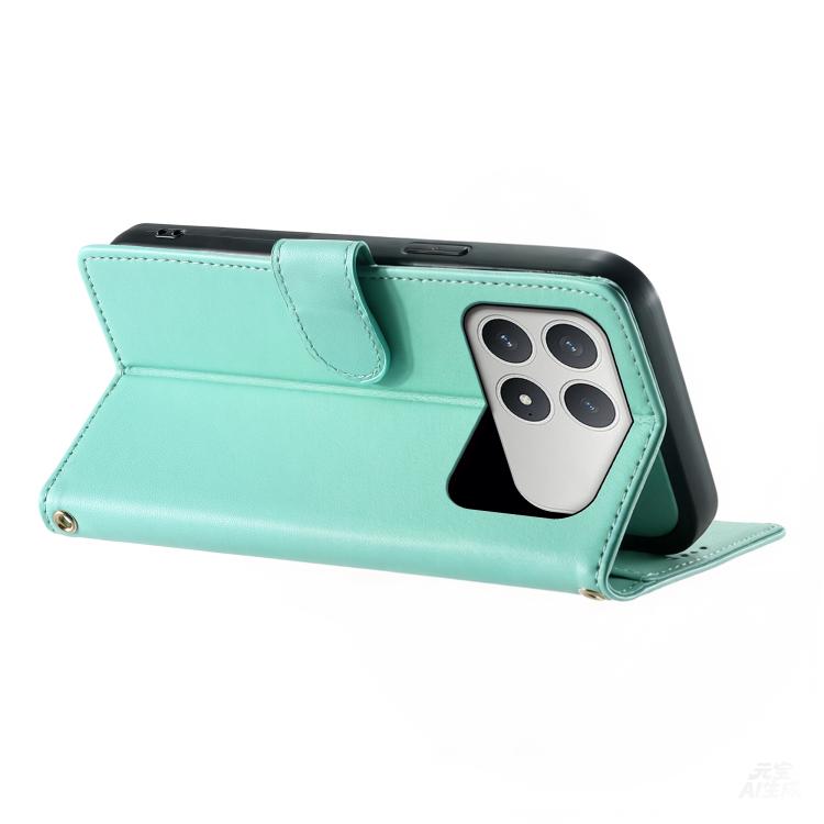 For Xiaomi Poco F8 Pro / Redmi K90 Cute Cats Magnetic Closure Vegan Leather Phone Case with Strap