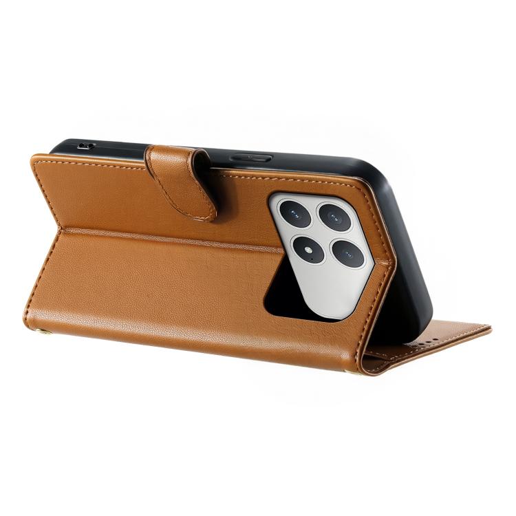 For Xiaomi Poco F8 Pro / Redmi K90 Cute Cats Magnetic Closure Vegan Leather Phone Case with Strap