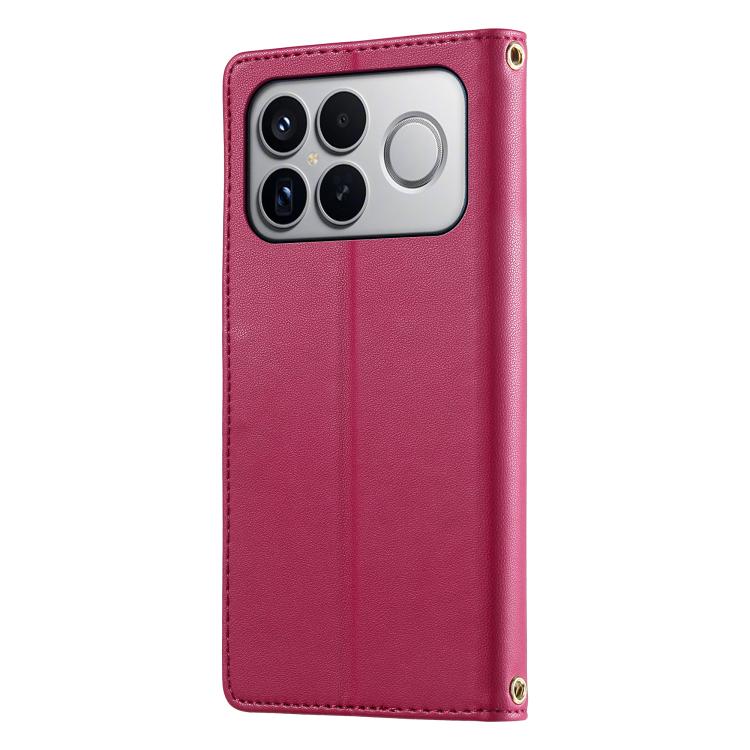For Xiaomi Poco F8 Ultra / Redmi K90 Pro Max Cute Cats Magnetic Closure Vegan Leather Phone Case with Strap