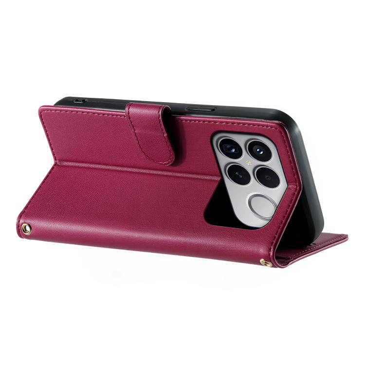 For Xiaomi Poco F8 Ultra / Redmi K90 Pro Max Cute Cats Magnetic Closure Vegan Leather Phone Case with Strap
