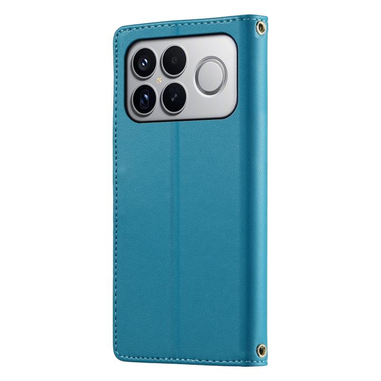 For Xiaomi Poco F8 Ultra / Redmi K90 Pro Max Cute Cats Magnetic Closure Vegan Leather Phone Case with Strap