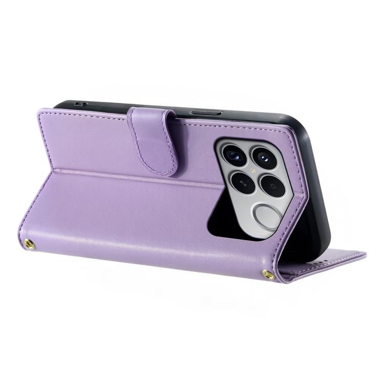 For Xiaomi Poco F8 Ultra / Redmi K90 Pro Max Cute Cats Magnetic Closure Vegan Leather Phone Case with Strap