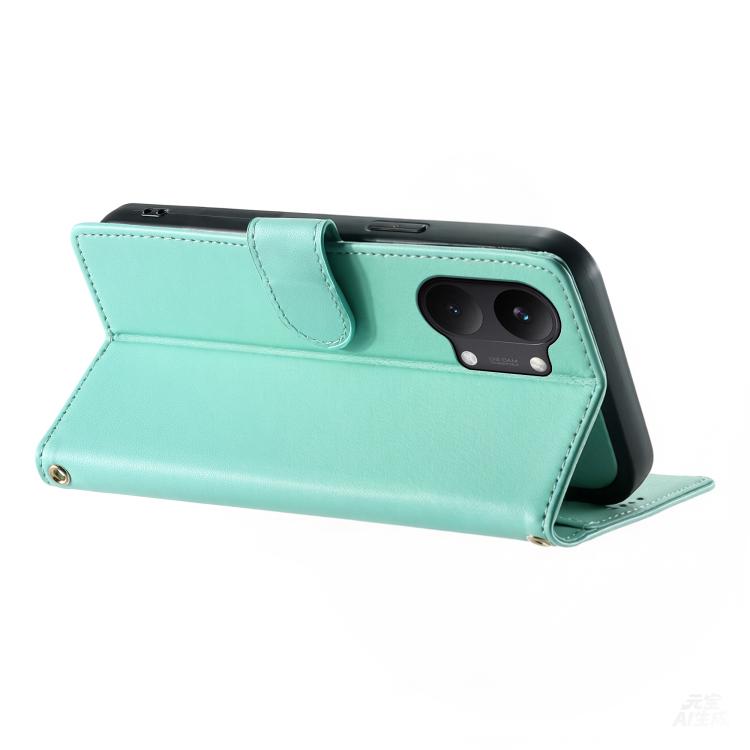For Xiaomi Poco X8 Pro Max / Redmi Turbo 5 Max Cute Cats Magnetic Closure Vegan Leather Phone Case with Strap
