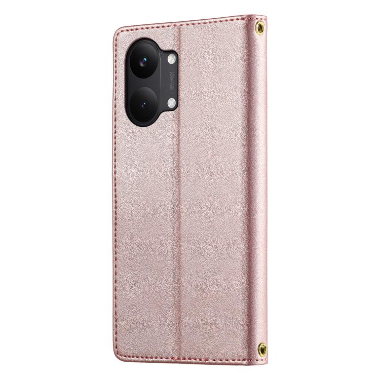 For Xiaomi Poco X8 Pro Max / Redmi Turbo 5 Max Cute Cats Magnetic Closure Vegan Leather Phone Case with Strap