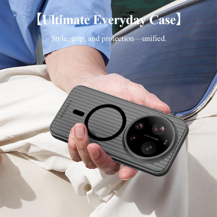 For Xiaomi 17 Ultra LeReach TOC Icicle Series Ice Mist Double-Sided Non-Slip Magnetic Phone Case