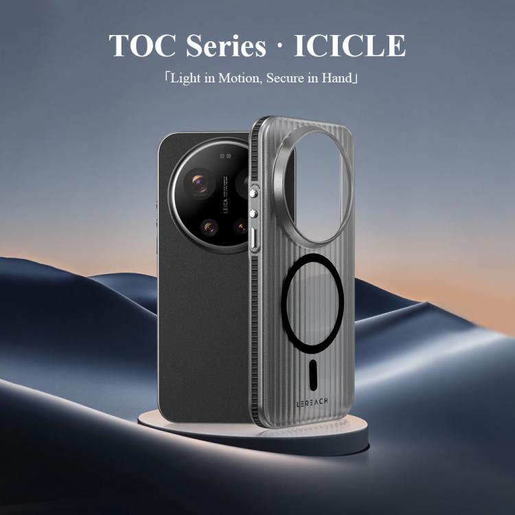 For Xiaomi 17 Ultra LeReach TOC Icicle Series Ice Mist Double-Sided Non-Slip Magnetic Phone Case